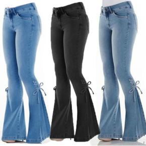 Hot Sell Women'S Denim Jeans New Arrivals Fashion Denim Flare Pants Wide Leg Women High Bell Bottoms Jeans