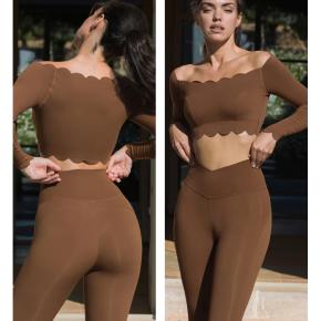 Hot selling Off Shoulder Long Sleeve Wholesale Sports Gym Yoga Set Fitness Suit