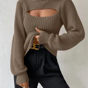 Hot Selling European And American Women's Loose Fitting Pullover Fashionable Hollowed Out Sexy Women's Sweater